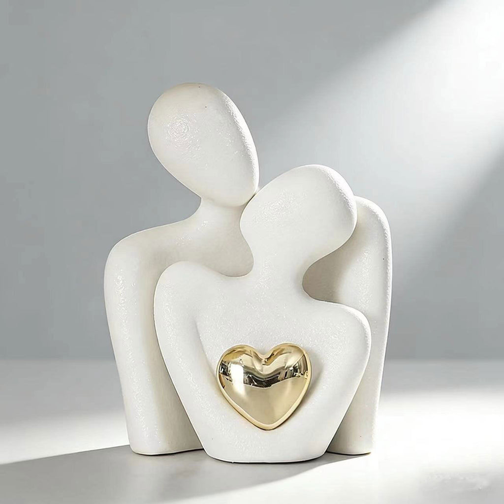 White porcelain sculpture