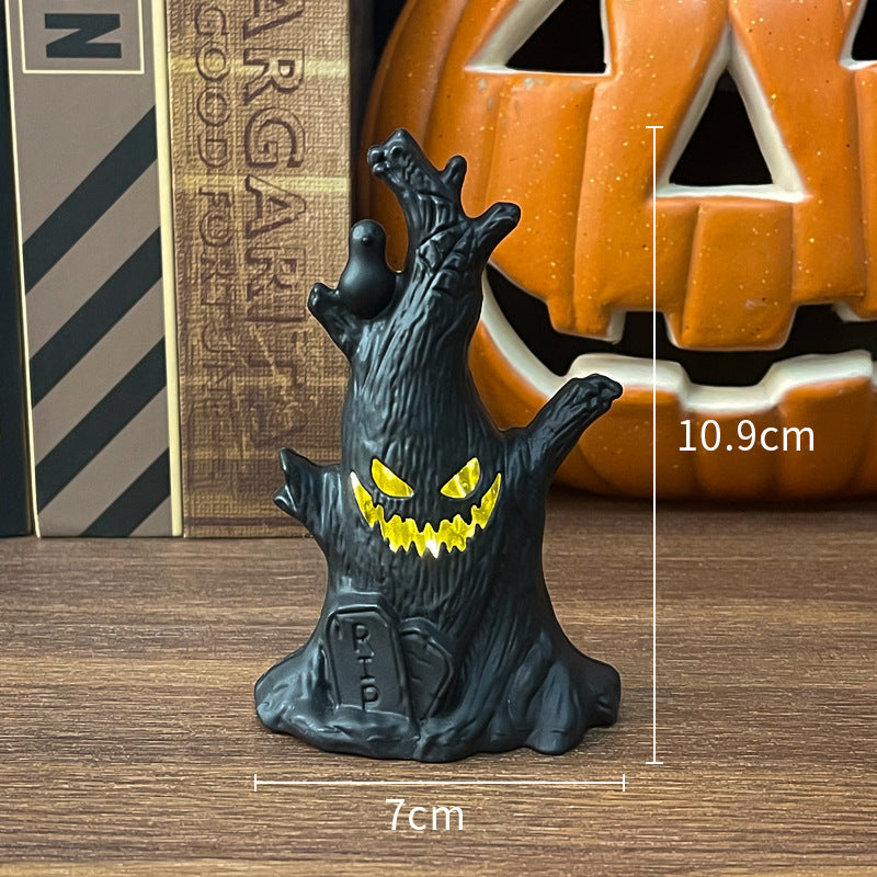 Halloween Ghost Tree Stump Night Light?????????