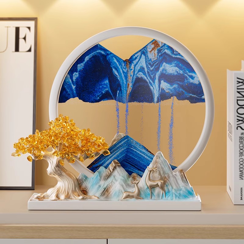 Money tree flowing sand painting ornament