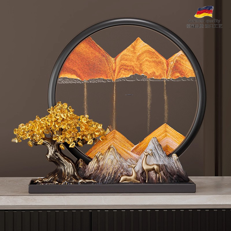 Money tree flowing sand painting ornament