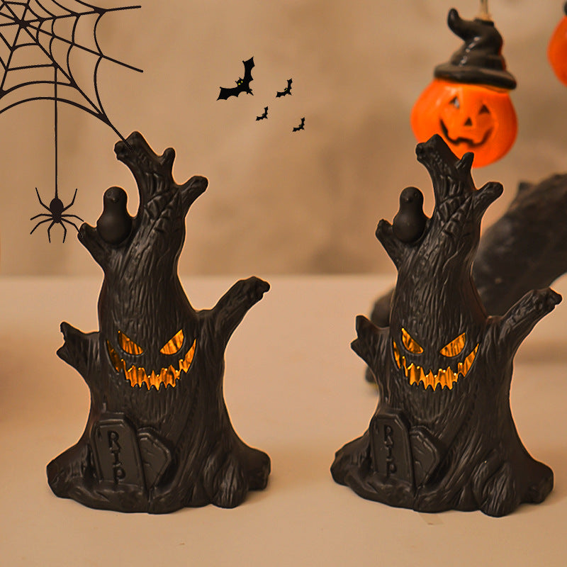 Halloween Ghost Tree Stump Night Light?????????