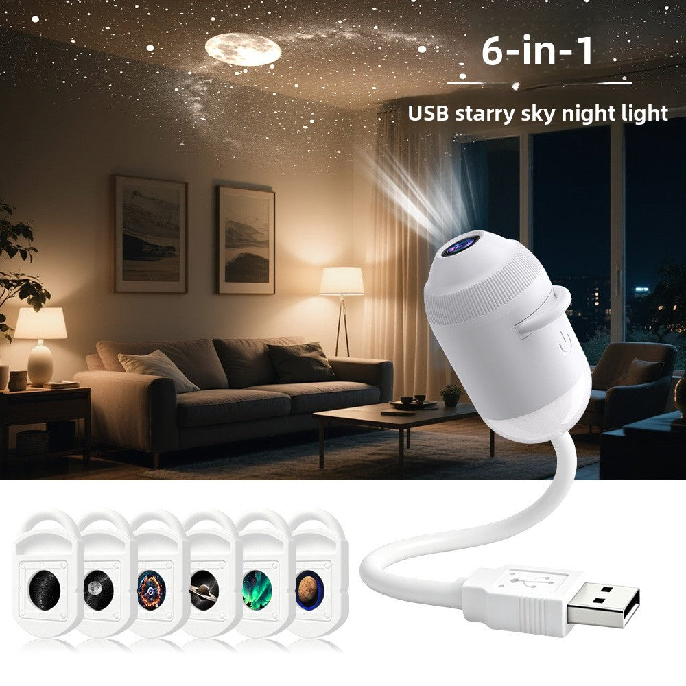 USB Star Projection Night Light