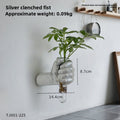 Creative Golden Hand-Held Glass Vase Wall Hanging for Living Room Entrance, Tv Background Wall, Light Luxury Decoration, Home Furnishings