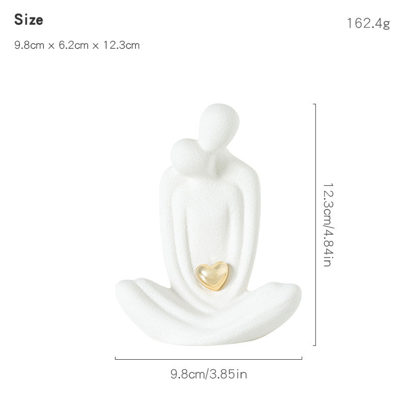 White porcelain sculpture