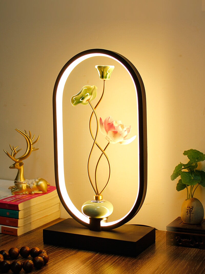 Chinese Style LED Table Lamp with Remote Control