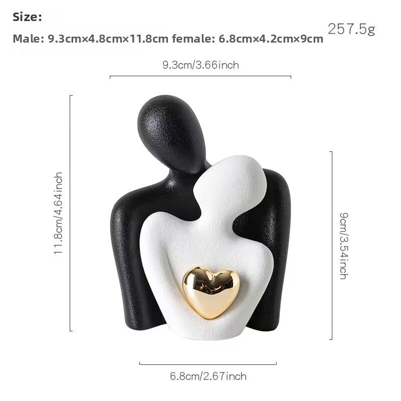 White porcelain sculpture