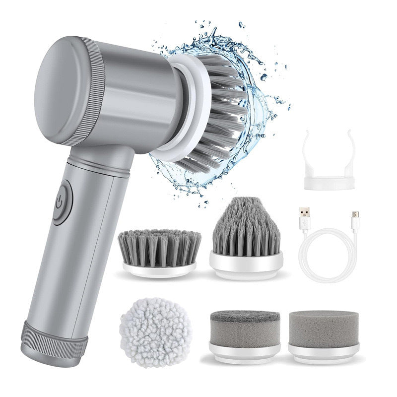 Electric Pot and Dish Cleaning Brush