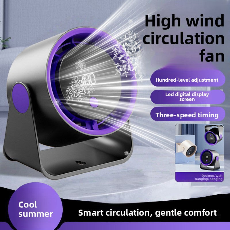Desktop Small Fan USB Rechargeable Office Desk Strong Wind Power