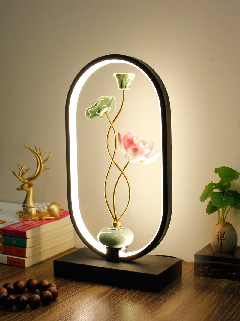 Chinese Style LED Table Lamp with Remote Control