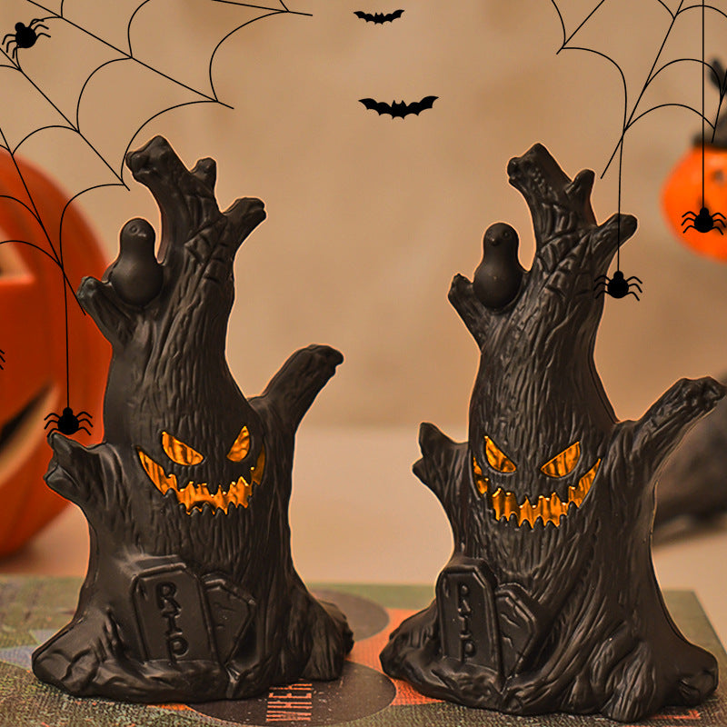 Halloween Ghost Tree Stump Night Light?????????