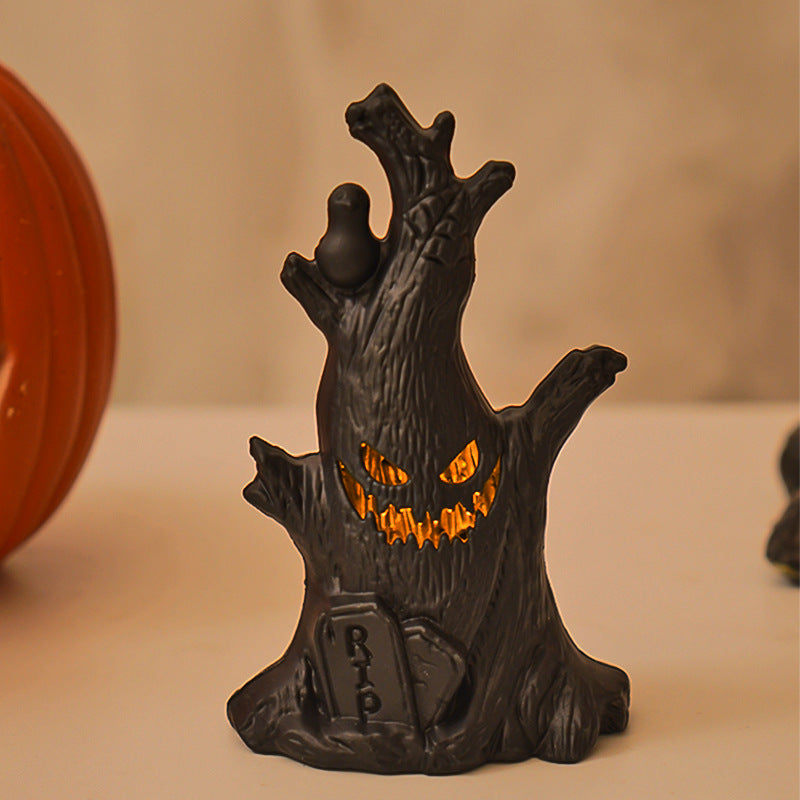 Halloween Ghost Tree Stump Night Light?????????